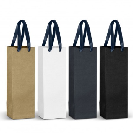 Champagne Ribbon Handle Paper Bag Promotional Products